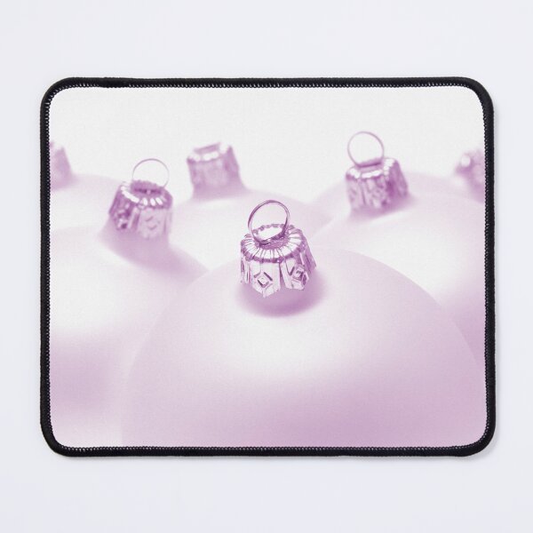 Item preview, Lilac tinted Christmas baubles on white background designed and sold by bailey-cooper.