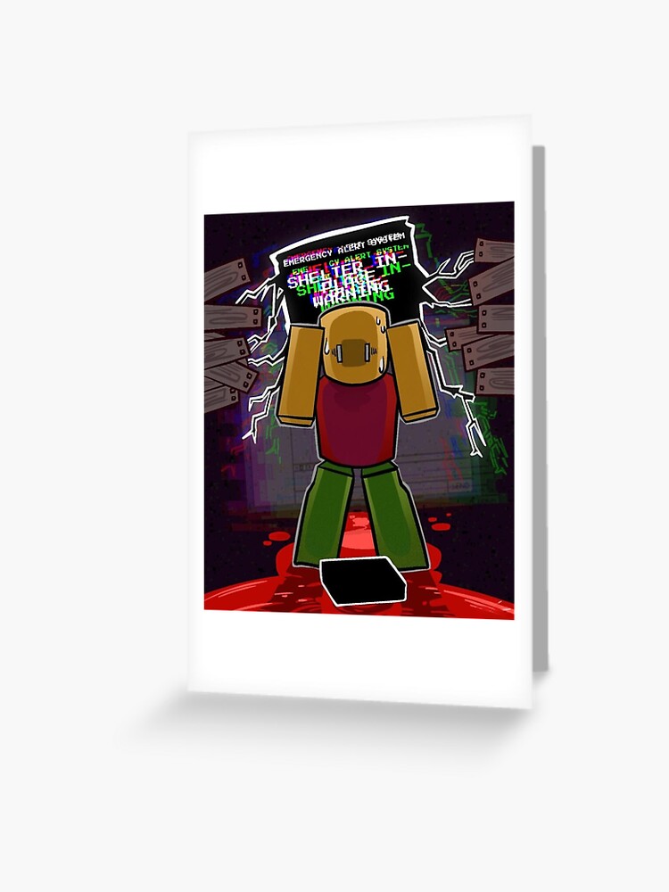 Roblox doors game, casual screech monster | Greeting Card
