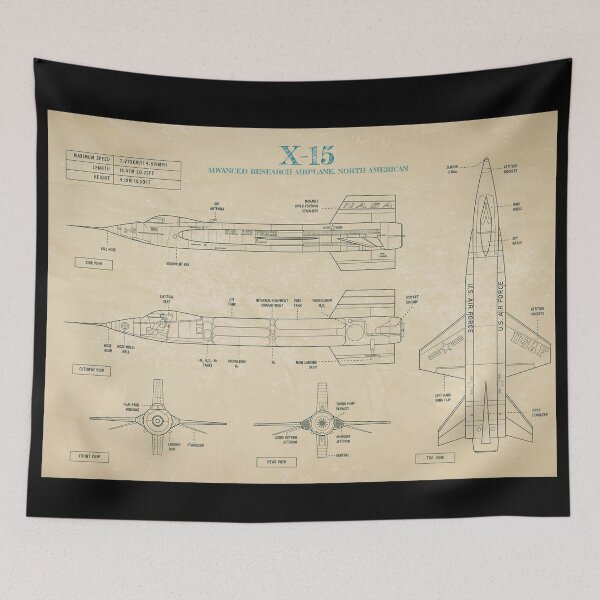 Item preview, NASA X-15. Advanced Research Airplane. North American (Parchment) designed and sold by BGALAXY.