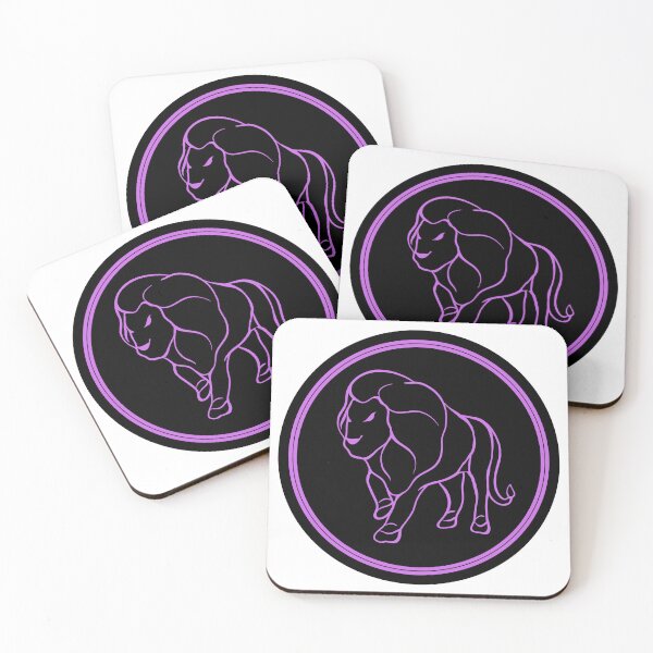 Item preview, Leo Black and Purple Retro designed and sold by MysticZodiac.