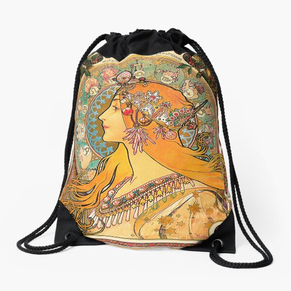 Item preview, HD. Zodiac (Original version), by Alphonse Mucha (1896) ORIGINAL COLORS designed and sold by MINDTHECHERRY.