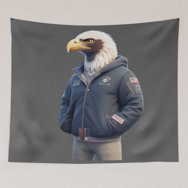 Item preview, Cool Eagle - Wearing a jacket designed and sold by positivVibesArt.
