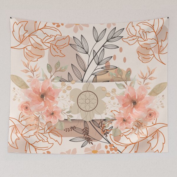 Item preview,  Bohemian Cottage Oriental Floral Pattern designed and sold by ProGallery.