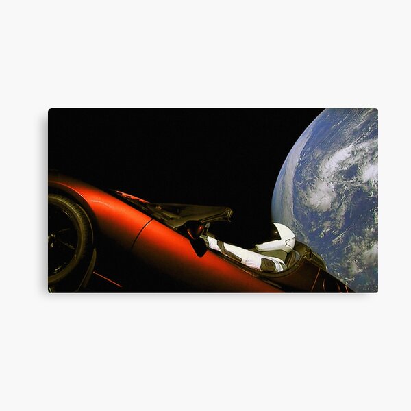 "A view of Starman in the Tesla Roadster launched into ...