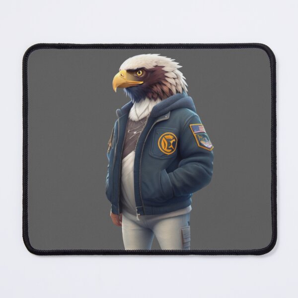 Item preview, Cool Eagle - Wearing a jacket - II designed and sold by positivVibesArt.