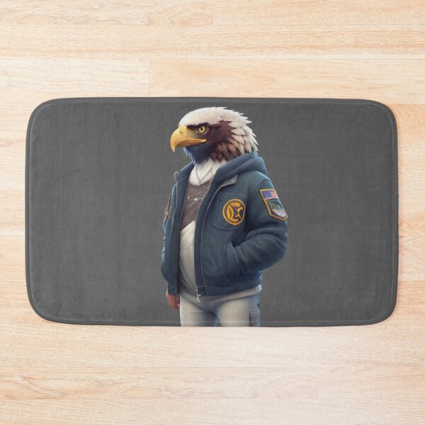 Item preview, Cool Eagle - Wearing a jacket - II designed and sold by positivVibesArt.
