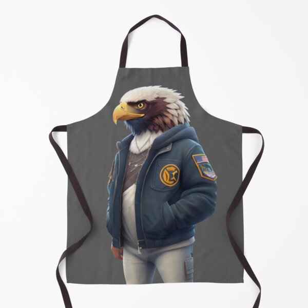 Item preview, Cool Eagle - Wearing a jacket - II designed and sold by positivVibesArt.