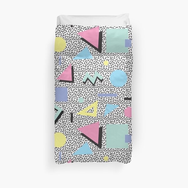 Eighties Memphis Pattern Design Duvet Cover