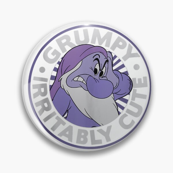 Item preview, Snow White Grumpy Irritably Cute Circle Portrait designed and sold by BrendeAbelard.