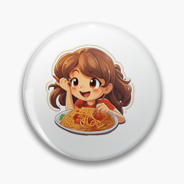 Item preview,  Girl eating spaghetti why thinking  designed and sold by Socool101.