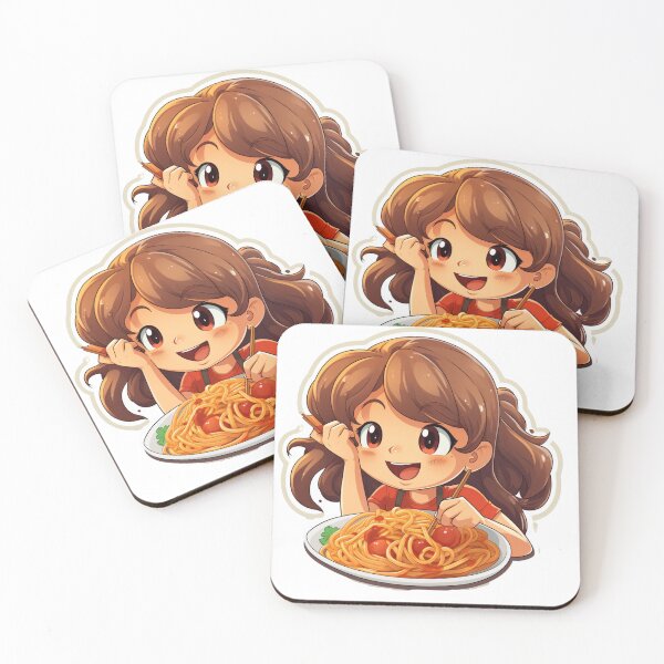 Item preview,  Girl eating spaghetti why thinking  designed and sold by Socool101.