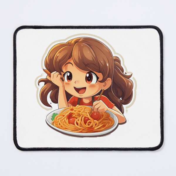 Item preview, Girl eating spaghetti why thinking designed and sold by Socool101.