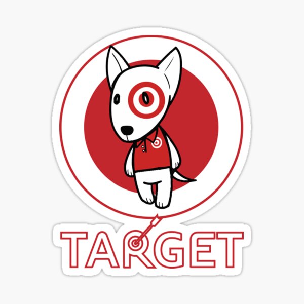 Cartoon Target Dog Bull Terrier with Mustache Vinyl Decal Sticker – Shinobi  Stickers