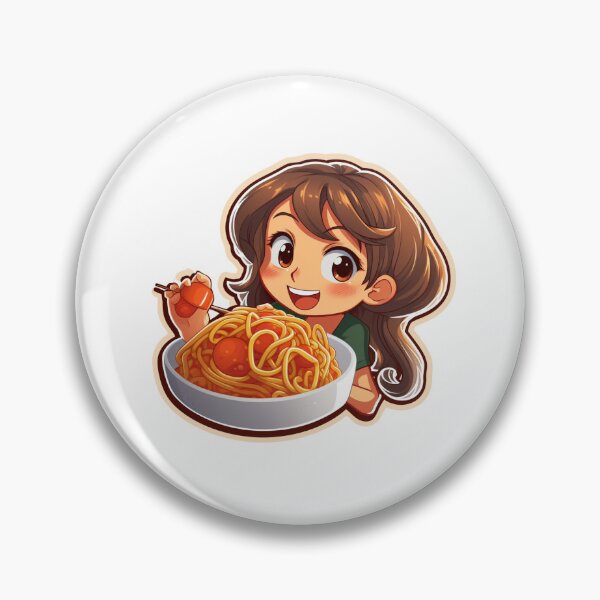 Item preview, Girl eating spaghetti happy  designed and sold by Socool101.