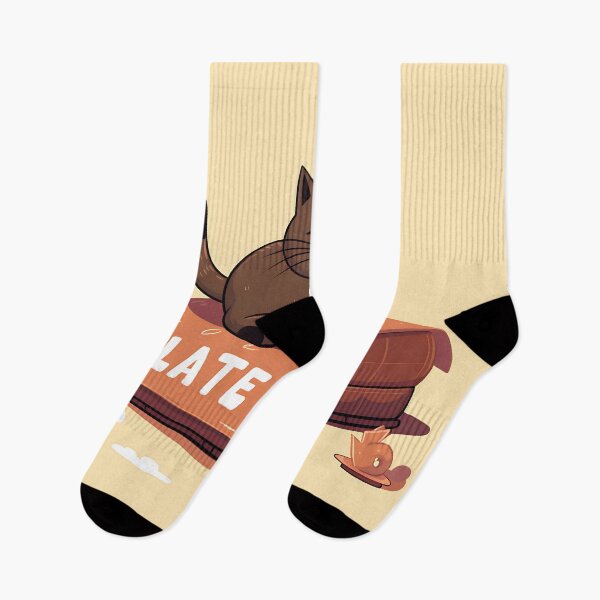 Item preview, chocolate brown cat on a blanket with the word late designed and sold by ArtisimoStudio.