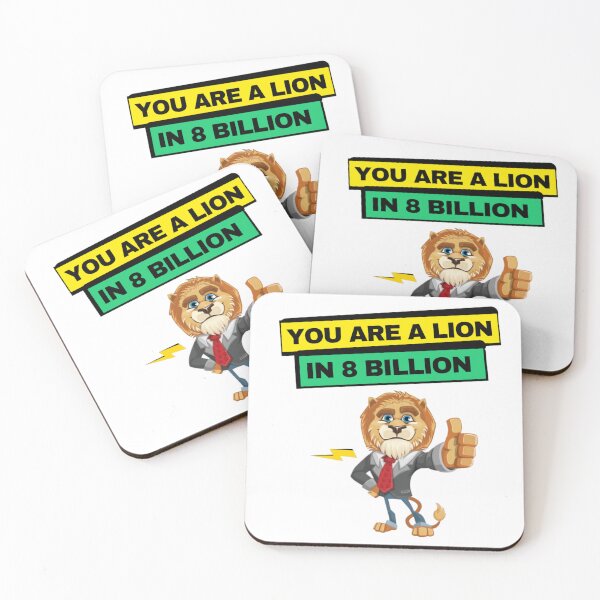 Item preview, you are a lion in 8 billion | yellow and green puns designed and sold by Growthmind7.