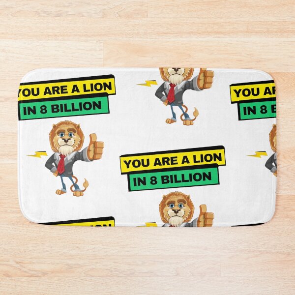 Item preview, you are a lion in 8 billion | yellow and green puns designed and sold by Growthmind7.
