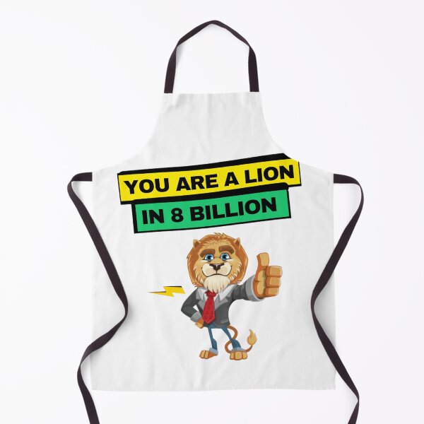 Item preview, you are a lion in 8 billion | yellow and green puns designed and sold by Growthmind7.