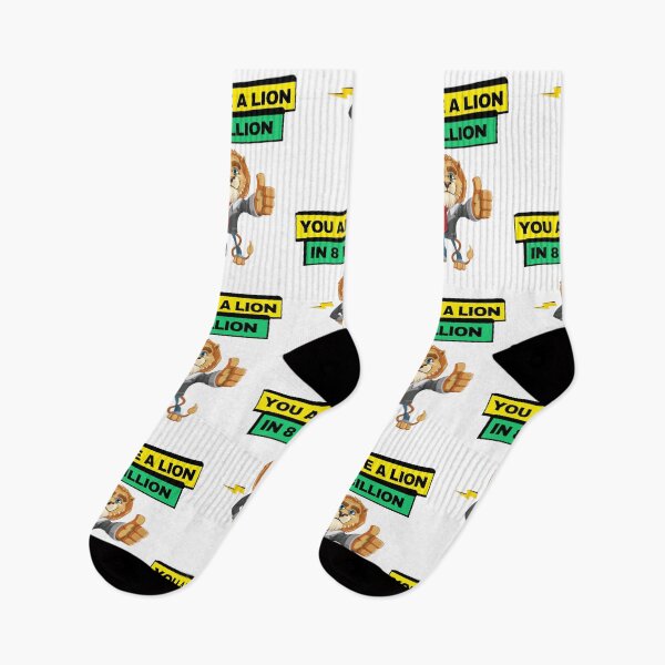 Item preview, you are a lion in 8 billion | yellow and green puns designed and sold by Growthmind7.