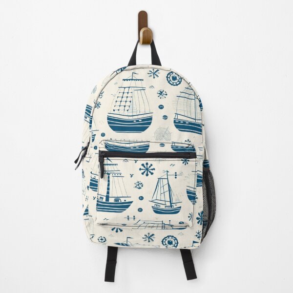 Item preview, Navy boat pattern designed and sold by DiveIntoDesigns.