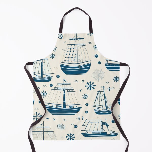 Item preview, Navy boat pattern designed and sold by DiveIntoDesigns.