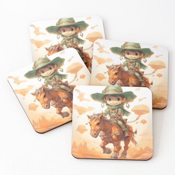 Item preview, the cute cowboy riding a horse designed and sold by ArtisimoStudio.