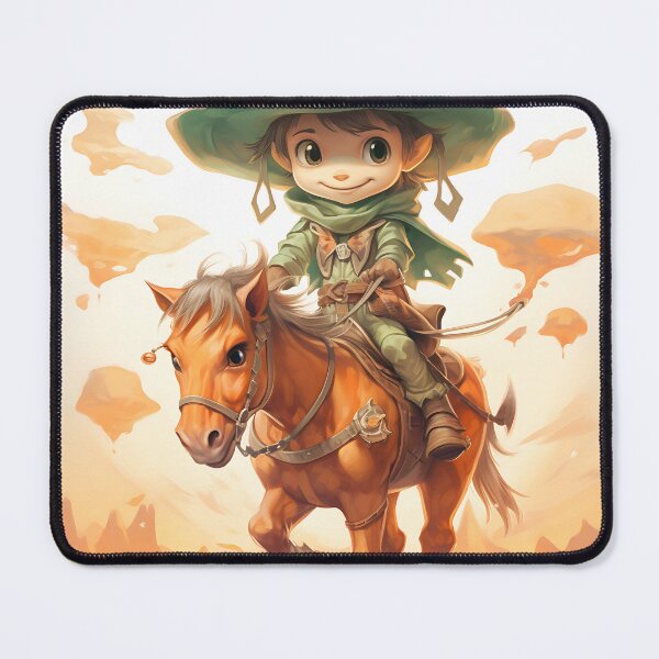 Item preview, the cute cowboy riding a horse designed and sold by ArtisimoStudio.
