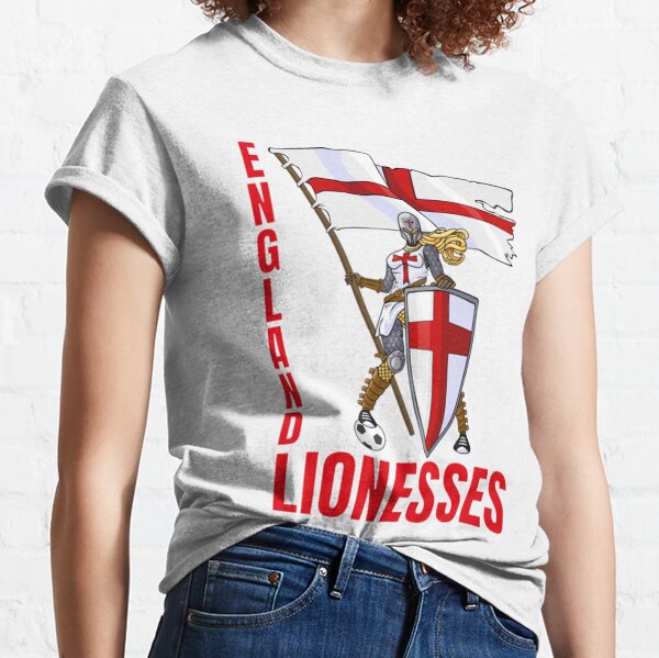 MrsGiftsGB 2022 The Year of The Lioness - Lionesses Euro Champions Flag Navy T-shirts