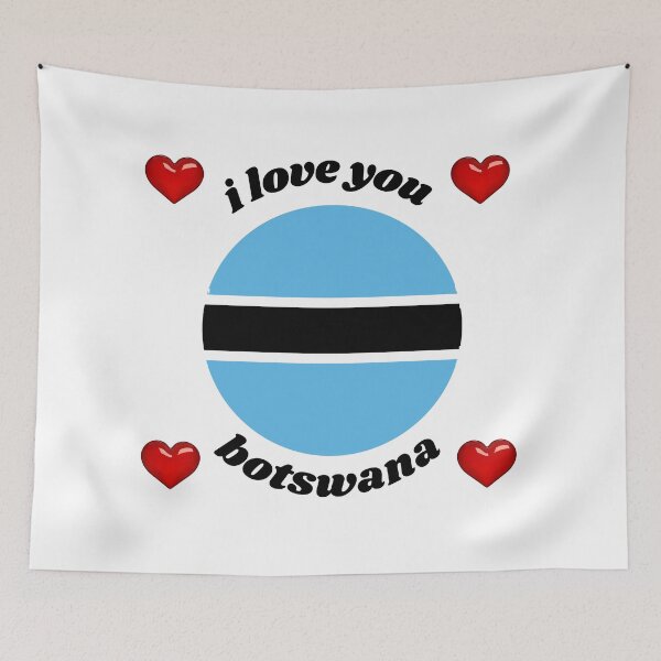 Item preview, botswana flag designed and sold by CARANIACLS.