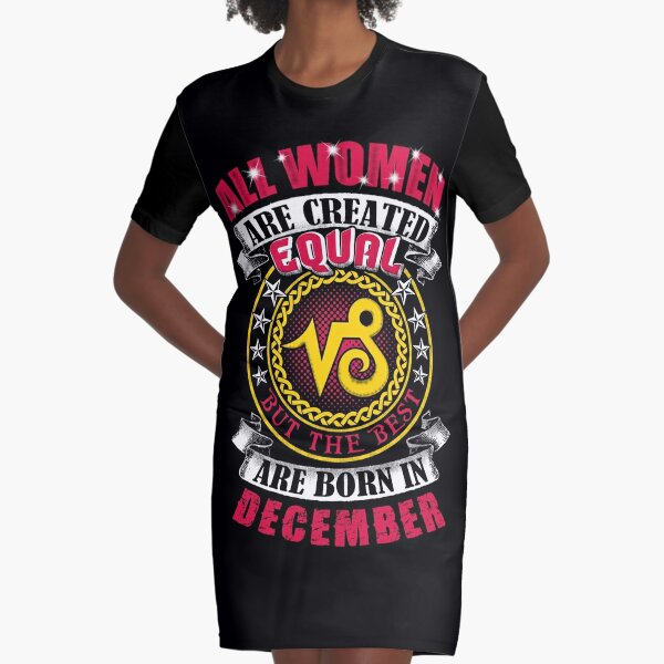 Beste Frauen Geboren Im Dezember Geburtstag Schutze Sternzeichen T Shirt Kleid Von Ferriliu Redbubble