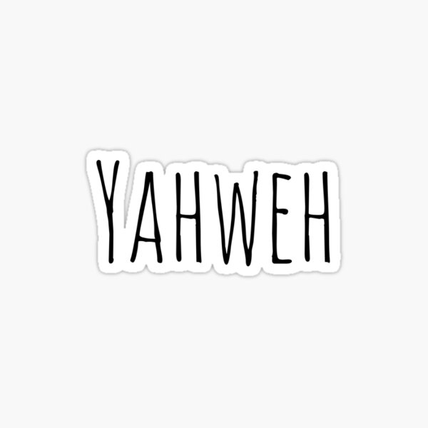 YHWH God Lion Yahweh Christian Bible Verse Evangelical Vinyl Sticker