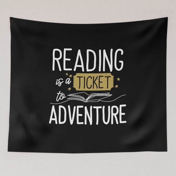 Item preview, Reading is a Ticket To Adventure designed and sold by nameonshirt.