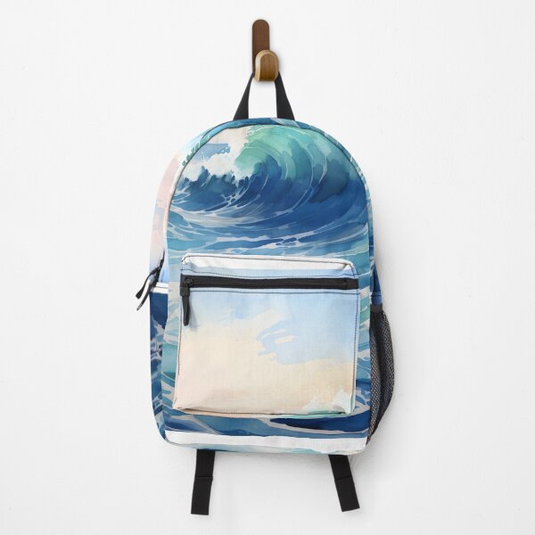 Item preview, Serene Watercolor Ocean Waves Illustration - 3 designed and sold by ShreyaaArts.