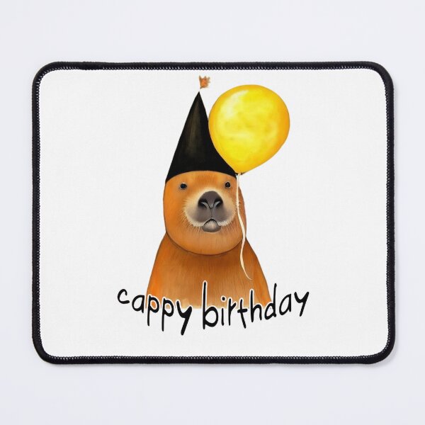 Item preview, Cappy birthday cute capybara happy birthday designed and sold by CuteCapybara.