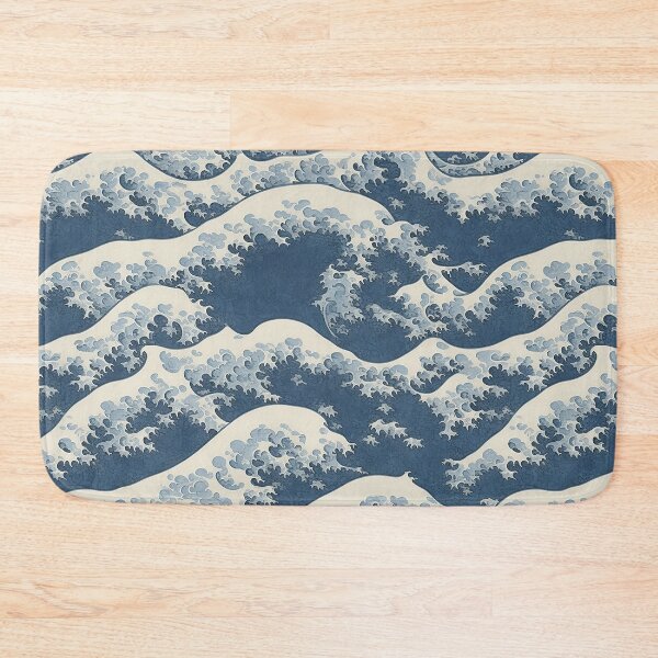 Item preview, The Great Wave off Kanagawa inspired pattern designed and sold by CoolPixels.