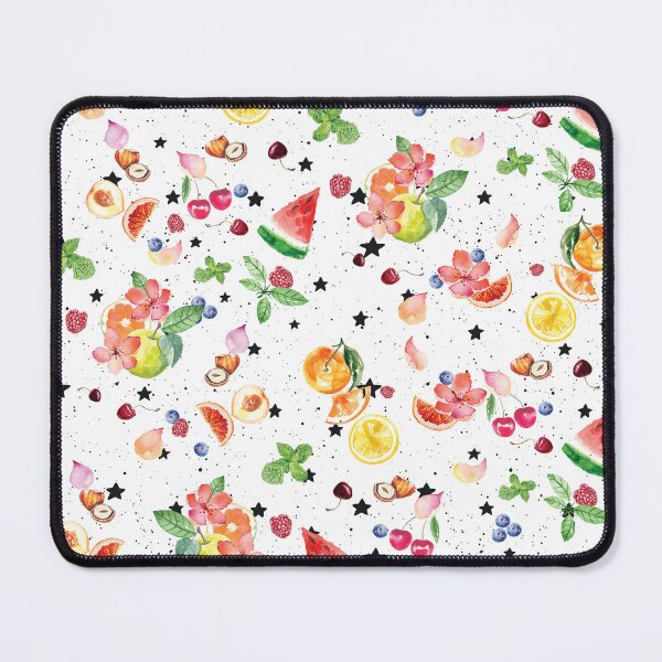 Item preview, colorful, watercolors, star, vintage flower garden, blue art, fruit, designed and sold by mintdiamond21.