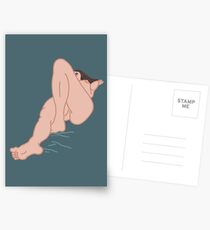 Foreshortened figure Postcards