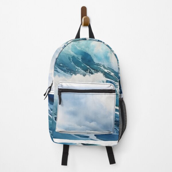 Item preview, Serene Watercolor Ocean Waves Illustration - 5 designed and sold by ShreyaaArts.