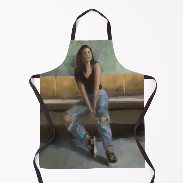 Item preview, The Girl In Torn Jeans designed and sold by TheArtCave.