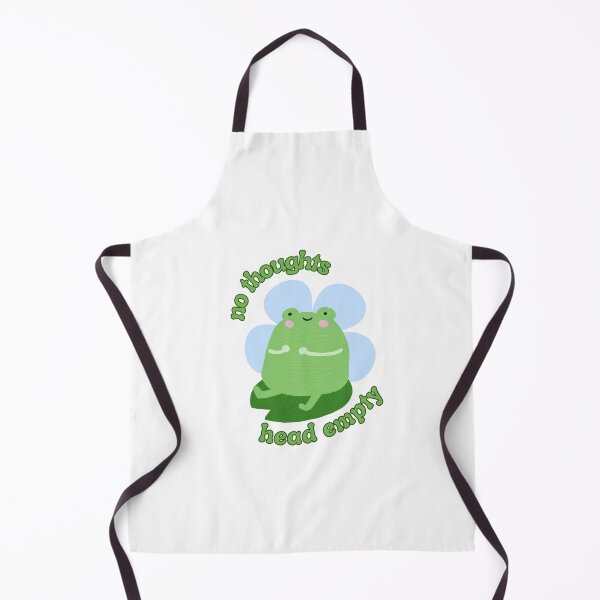 Item preview, no thoughts head empty cute frog designed and sold by stickersxbecca.