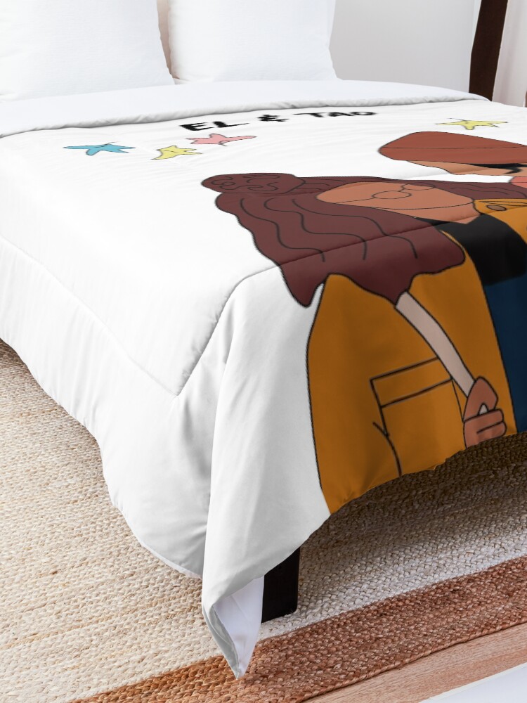 Thumbnail 5 of 6, Comforter, EL and Tao heartstopper art designed and sold by maddiesldesigns.