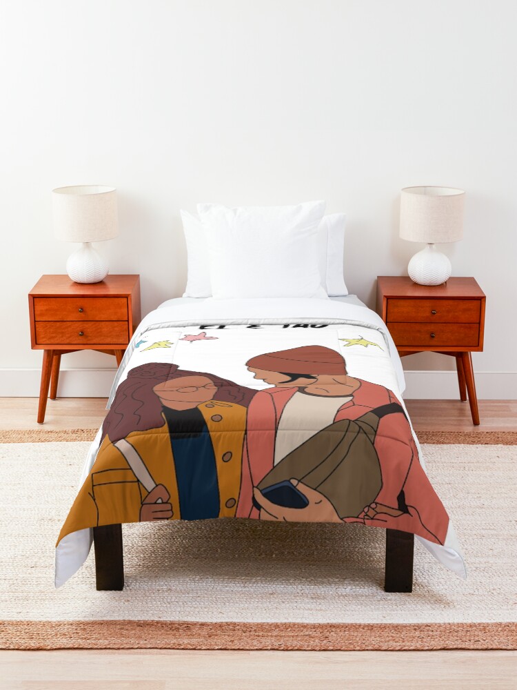 Thumbnail 3 of 6, Comforter, EL and Tao heartstopper art designed and sold by maddiesldesigns.