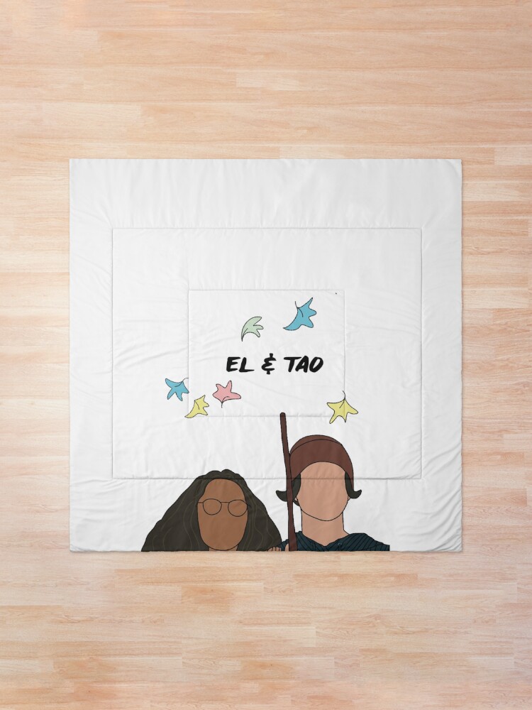 Thumbnail 1 of 6, Comforter, EL and Tao heartstopper art designed and sold by maddiesldesigns.