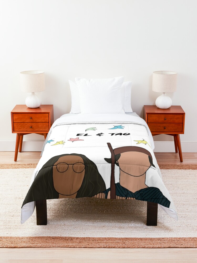 Thumbnail 3 of 6, Comforter, EL and Tao heartstopper art designed and sold by maddiesldesigns.