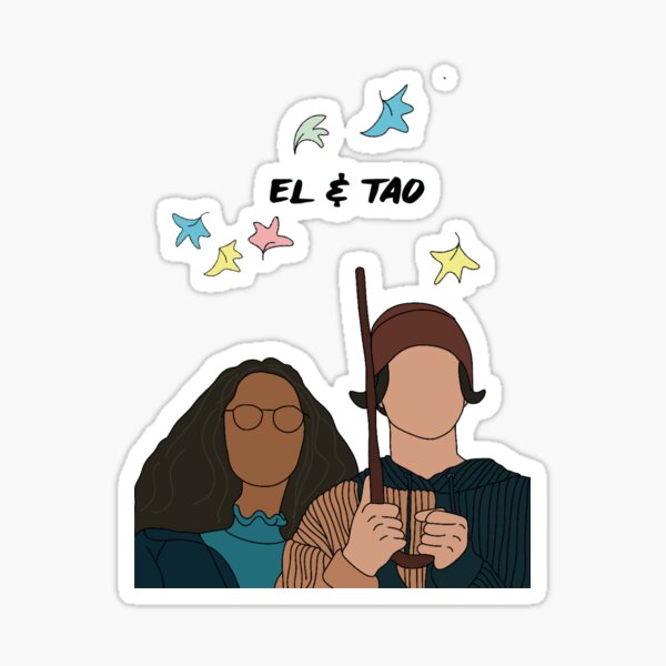 EL and Tao heartstopper art Sticker