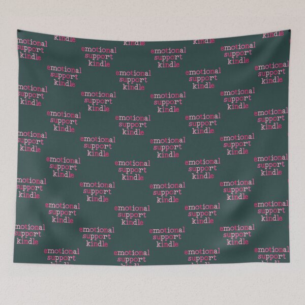 Item preview, emotional support kindle pink designed and sold by Hanahkoller.