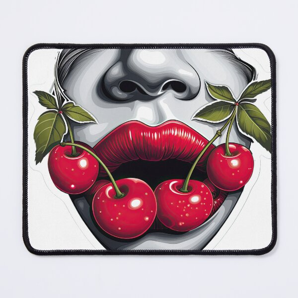 Item preview, Red cherries on red lips designed and sold by abmkf.