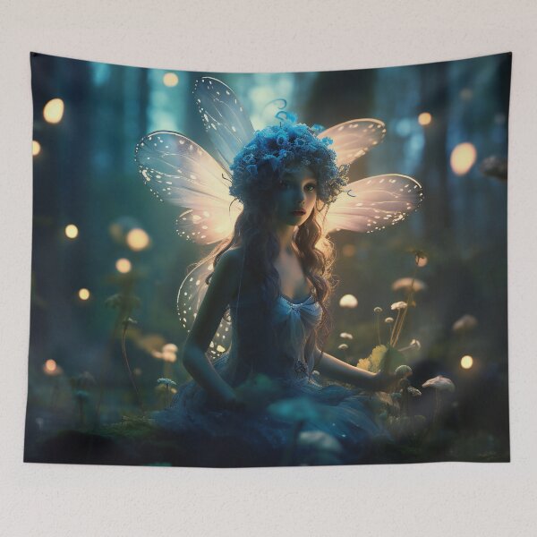 Item preview, Cute fairy in magical forest designed and sold by Art by Lilia.