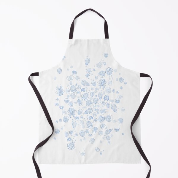 Item preview, Trilobite Pattern (oval, blue & white) designed and sold by EmiliaMoscovich.