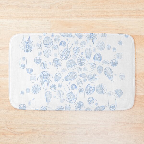 Item preview, Trilobite Pattern (oval, blue & white) designed and sold by EmiliaMoscovich.
